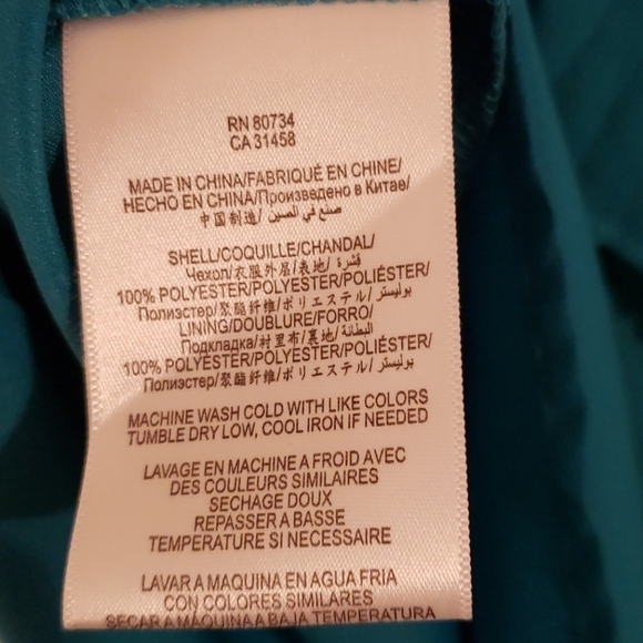 Bcbgeneration teal ruffle strapless dress NWT - Picture 12 of 12